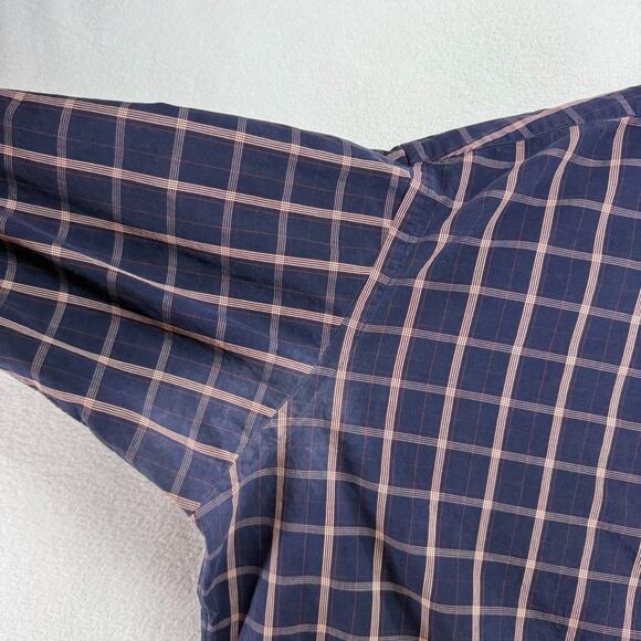 Vintage Ralph Lauren Shirt Men's XL Blue Marlowe Pony Check Preppy Festive 90s - Picture 5 of 11